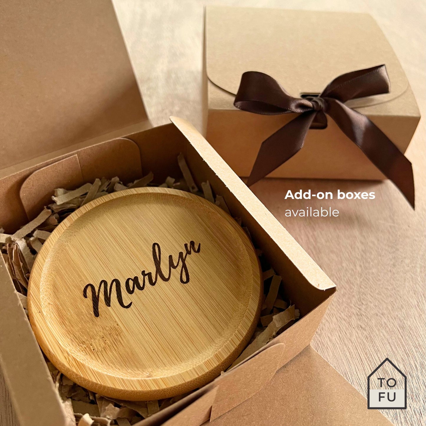 Bamboo Coaster - Logo/Full Engraving