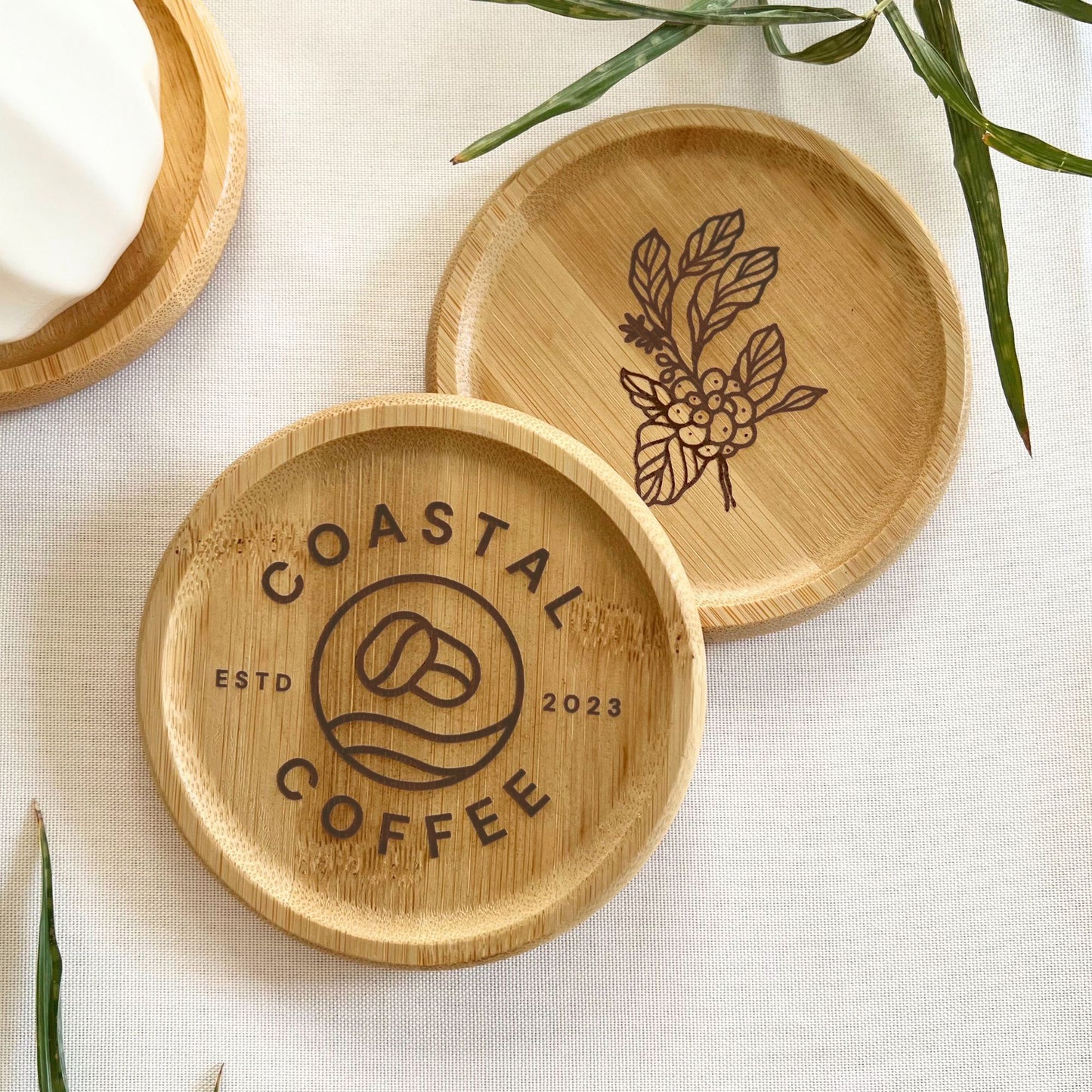 Bamboo Coaster - Logo/Full Engraving