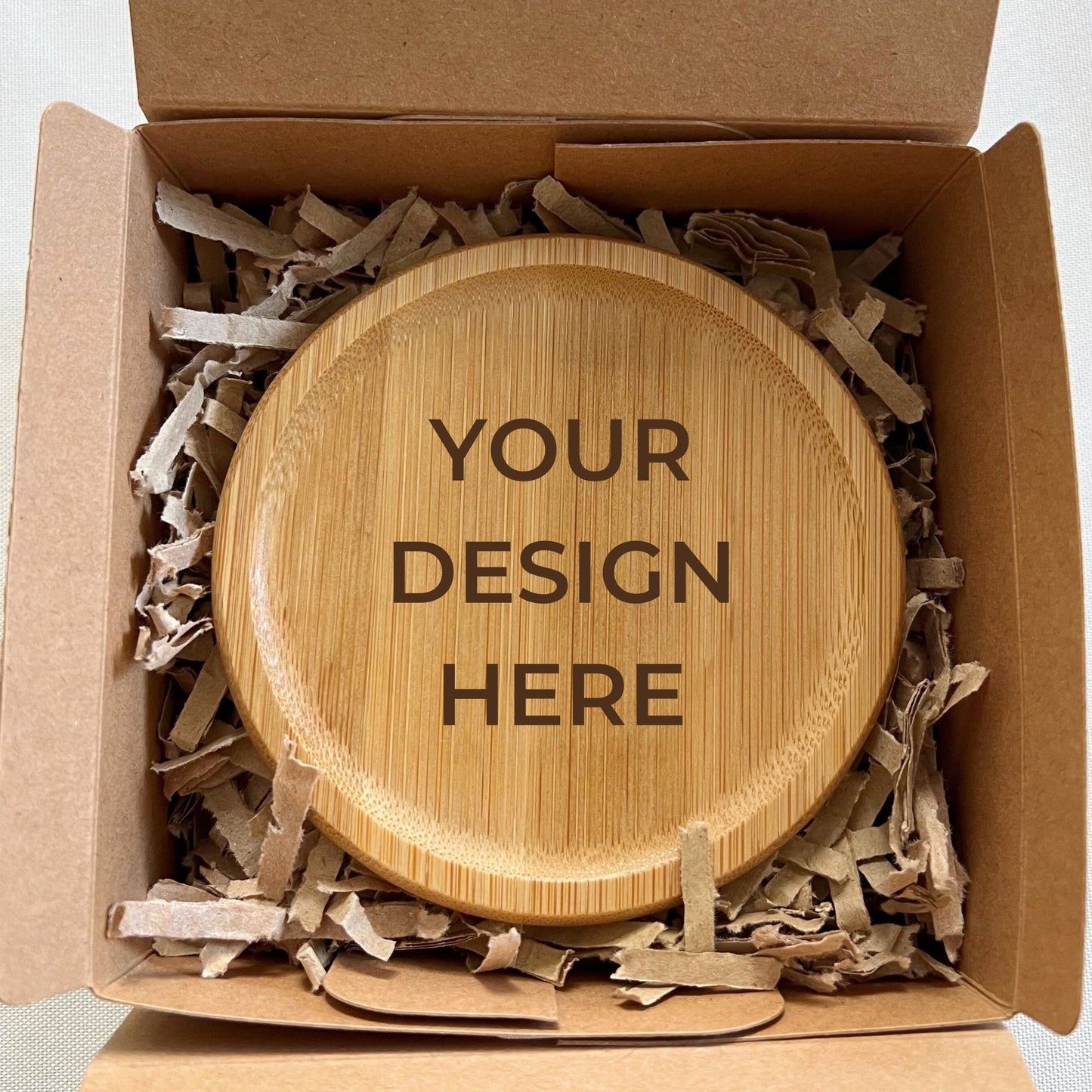 Bamboo Coaster - Name/Minimal Engraving