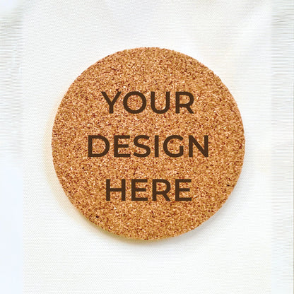 Cork Coaster Flat - Engraved