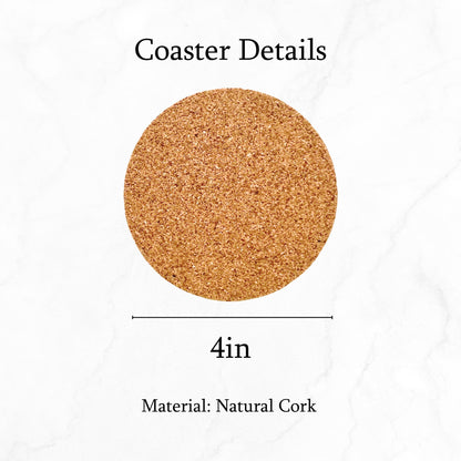 Cork Coaster Flat - Engraved