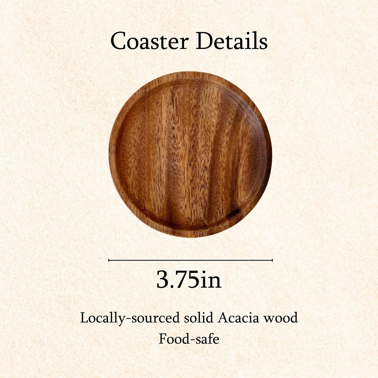 Wood Coaster - Engraved