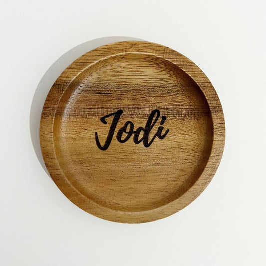 Wood Coaster - Name/Text Engraved