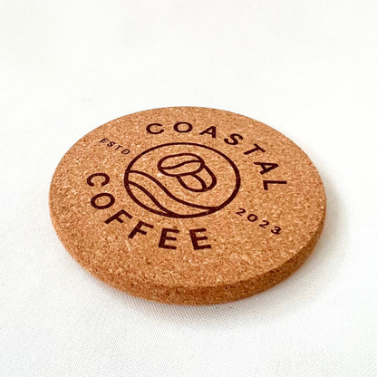 Cork Coaster Flat - Engraved