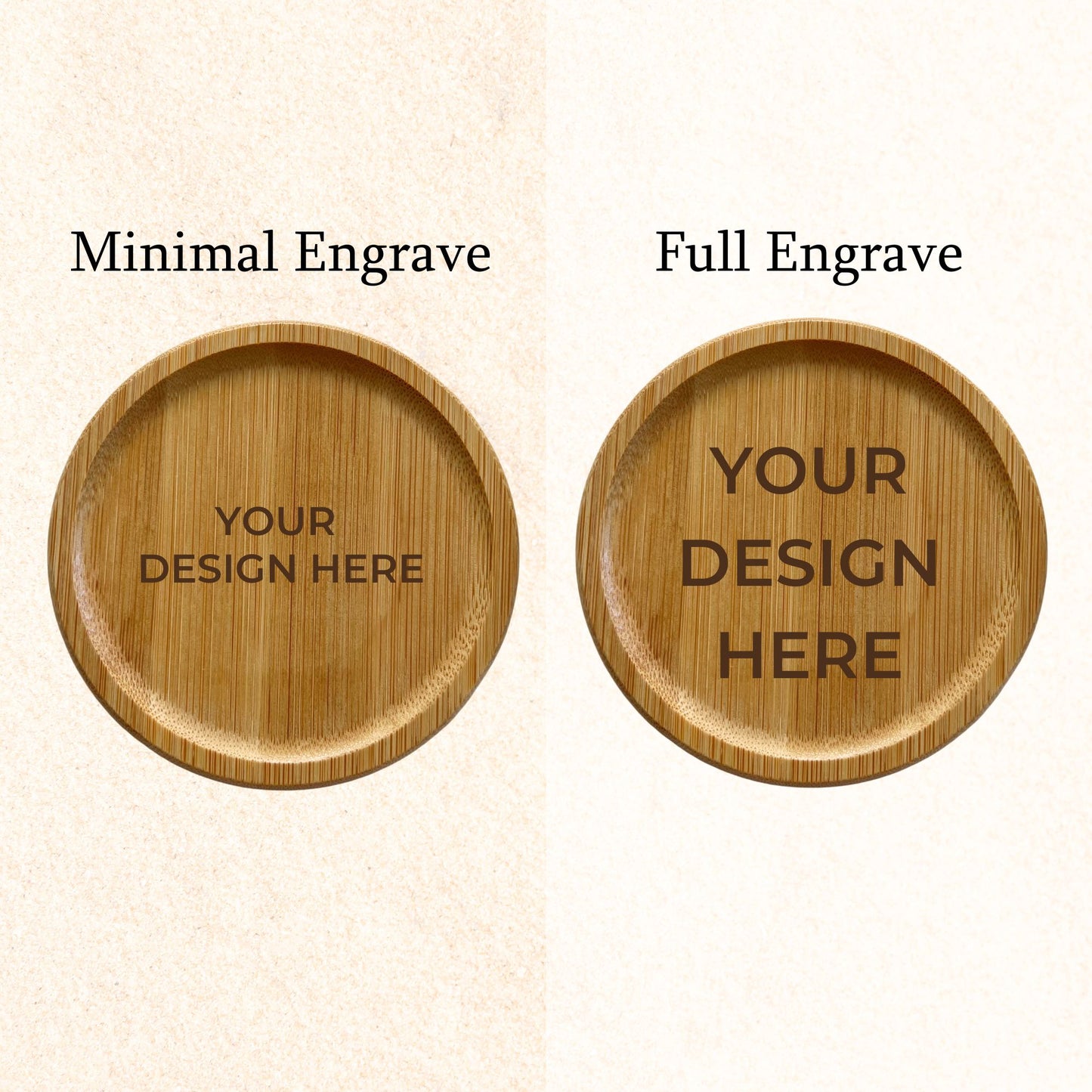 Bamboo Coaster - Engraved